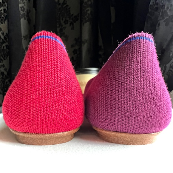 New ROTHY’S x Marta Ferri Cherry Violet Ltd Edition Merino Wool Square Toe 9 - Picture 7 of 12